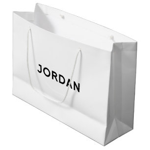 Jordanie : Un élégant sac cadeau en noir et blan
