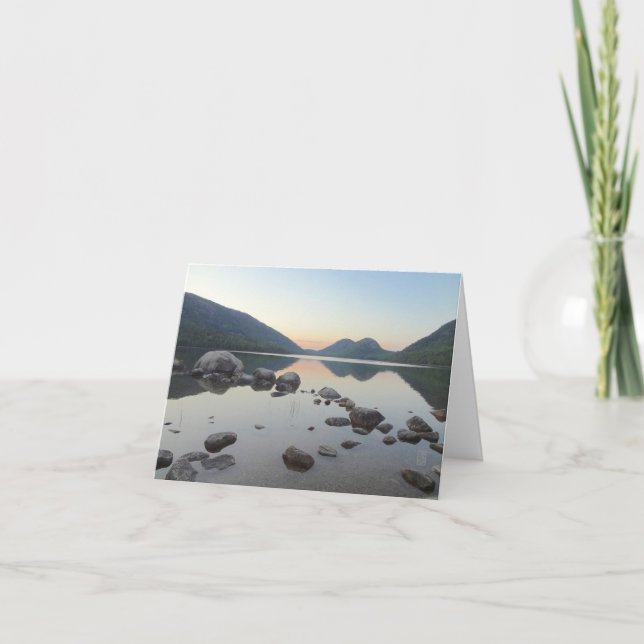 Jordon Pond/"The Bubbles" Blank Greeting Card (Front)