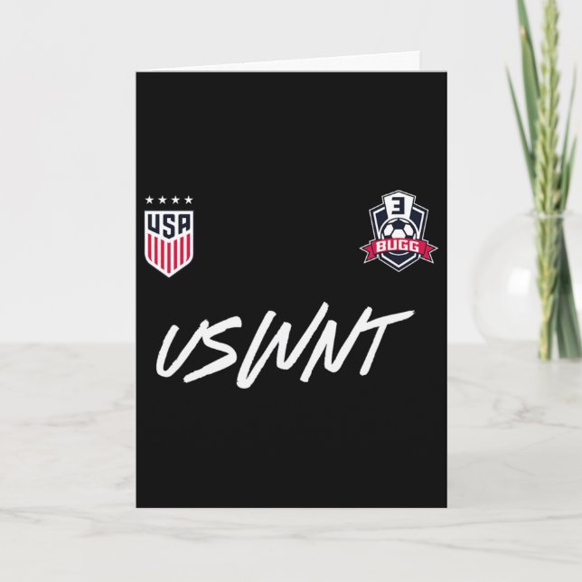 Jordyn Bugg 3 Navy Uswnt Officially Licensed  Card (Front)