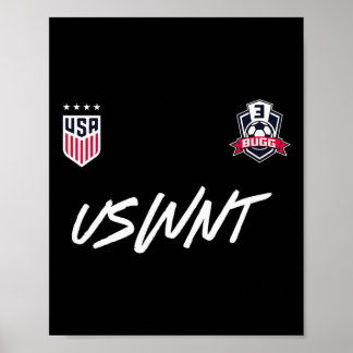 Jordyn Bugg 3 Navy Uswnt Officially Licensed Poster