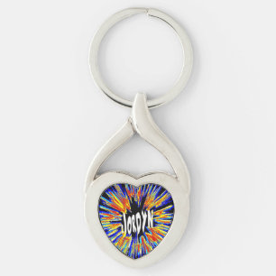 Jordyn Name Star Keychain