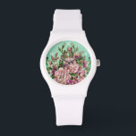 Joremount Chic DIY Watch<br><div class="desc">Looking for a personal gift that you can add your own image to? Here is a chic floral watch that you can also insert your own image into to make it special. You can also delete the numbers face if you wish when you choose to customize. If you like the...</div>