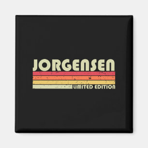 Jorgensen Surname Funny Retro Vintage 80s Birthday Magnet