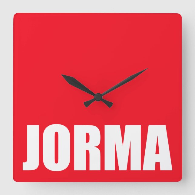 Jorma Square Wall Clock (Front)