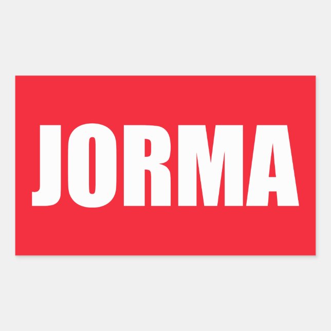 Jorma Sticker (Front)