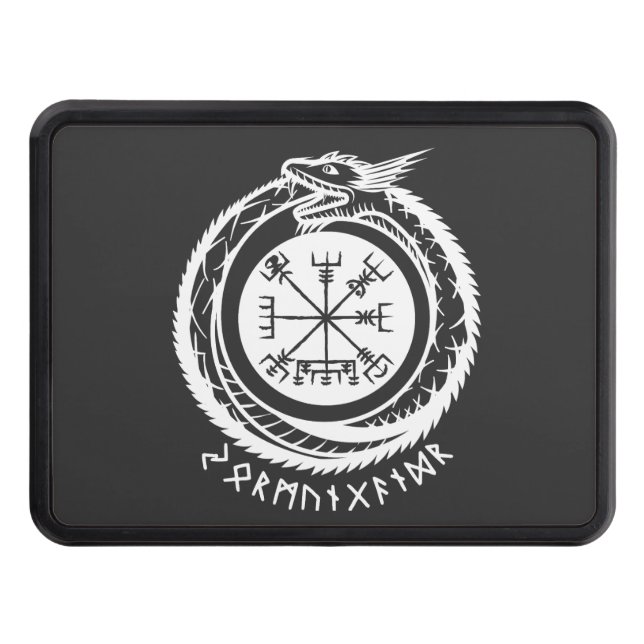 Jormungandr - Nordic Rune Trailer Hitch Cover (Front)