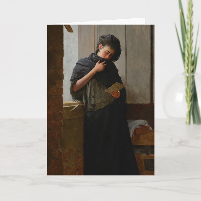 José Almeida Jr - Saudade (Longing) (1899) Card (Front)