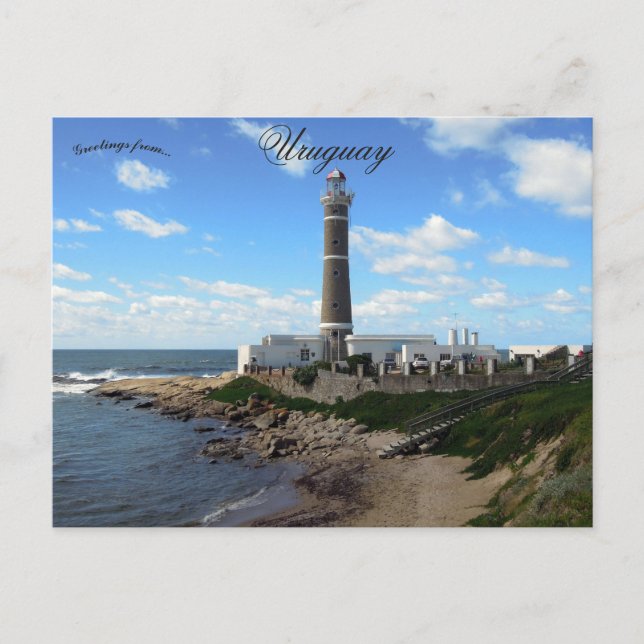 Jose Ignacio Lighthouse in Maldonado Uruguay Postcard (Front)