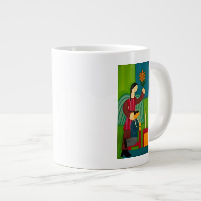 Jose Maria y su Angel 2009 Large Coffee Mug (Front Right)