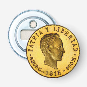 Jose Marti coin (1915) Bottle Opener