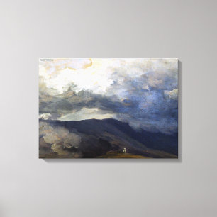 Josef Mánes Clouds in the Mountains Canvas Print