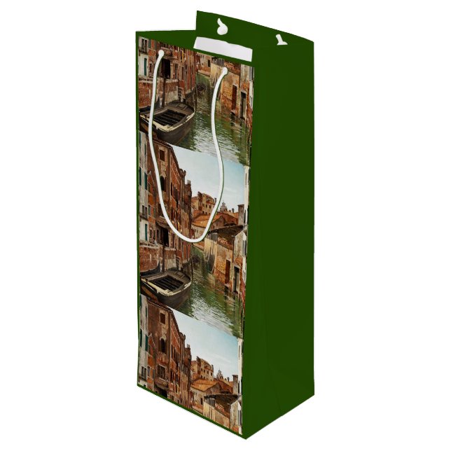 Josef Theodor Hansen Ponte Della Tana Venice Wine Gift Bag (Back Angled)