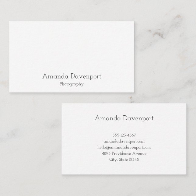 Josefin Slab template 4 Business Card (Front/Back)