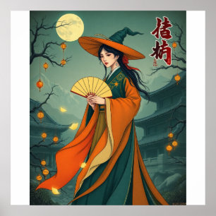 Joseon Witch - Retro Vintage Hanbok Poster