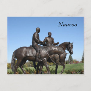 Joseph and Hyrum Smith Statue Postcard