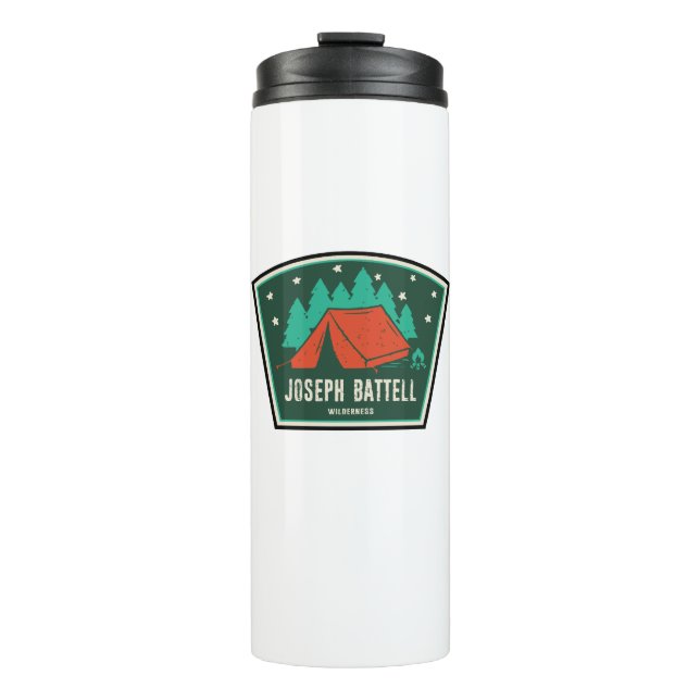 Joseph Battell Wilderness Vermont Camping Thermal Tumbler (Front)