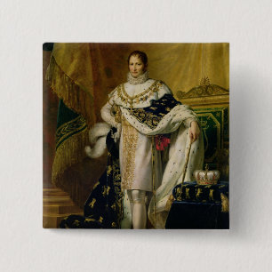 Joseph Bonaparte after 1808 2 Inch Square Button