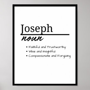 Joseph, Boy Personalized Name Definition Poster