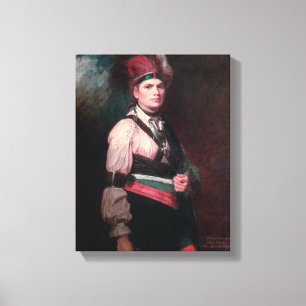 Joseph Brant, Chief of the Mohawks, 1742-1807 Canvas Print