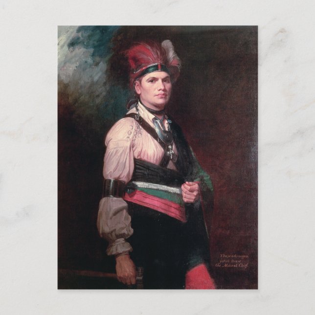 Joseph Brant, Chief of the Mohawks, 1742-1807 Postcard (Front)