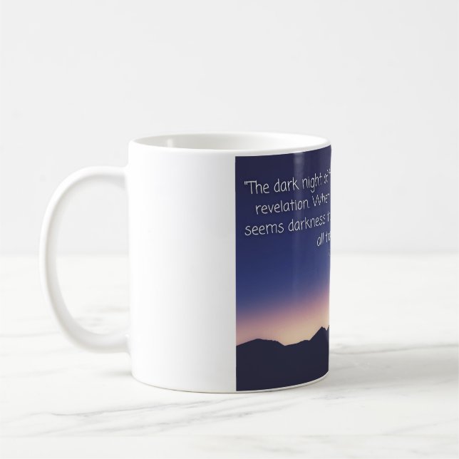 Joseph Campbell quote dark night of the soul Coffee Mug (Left)