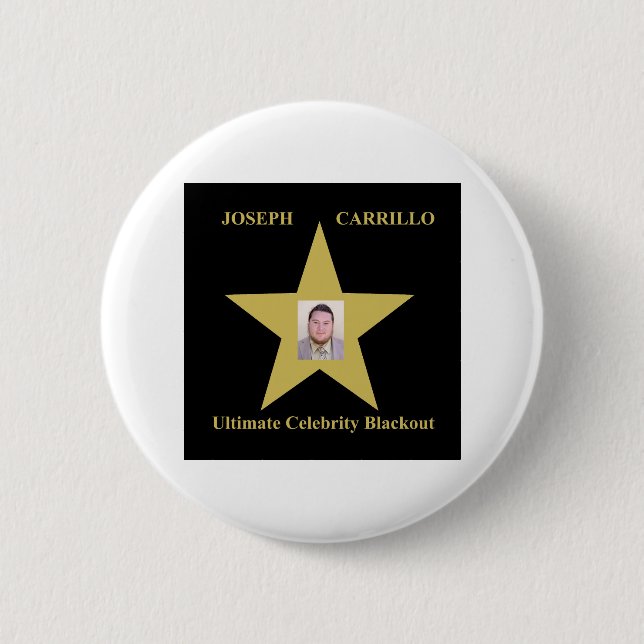 Joseph Carrillo - Ultimate Celebrity Blackout 2 Inch Round Button (Front)