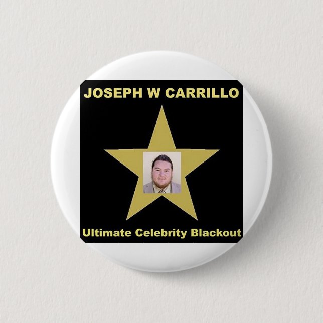 Joseph Carrillo - Ultimate Celebrity Blackout 2 Inch Round Button (Front)
