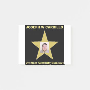 Joseph Carrillo - Ultimate Celebrity Blackout Post-it Notes