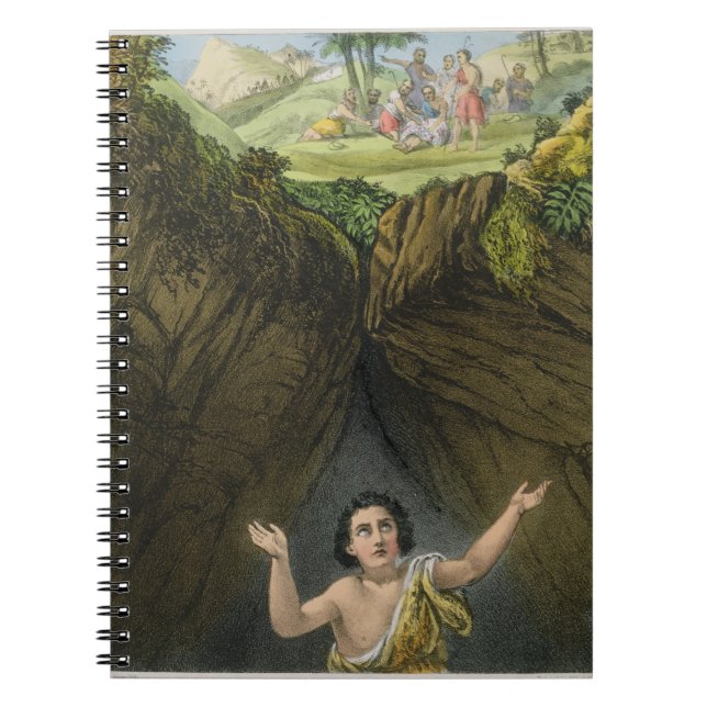 Joseph Cast into the Pit by his Brethren, from a b Notebook (Front)