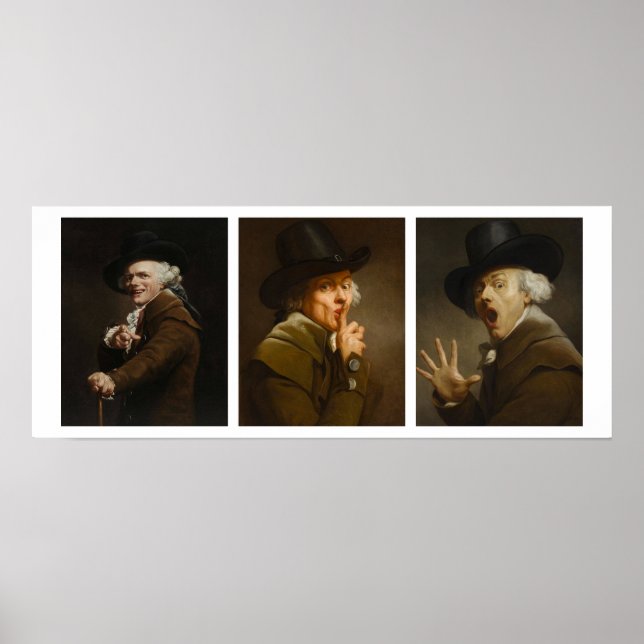 Joseph Ducreux Collage Poster (Front)