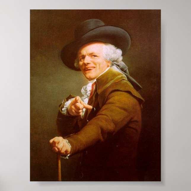 Joseph Ducreux Self Portrait Poster (Front)
