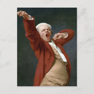 Joseph Ducreux Self-Portrait, Yawning Postcard