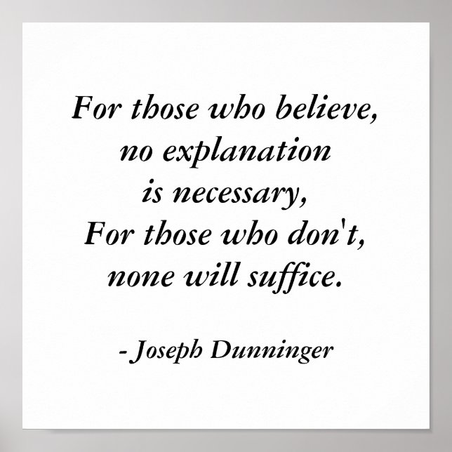Joseph Dunninger Quote Poster by SRF (Front)