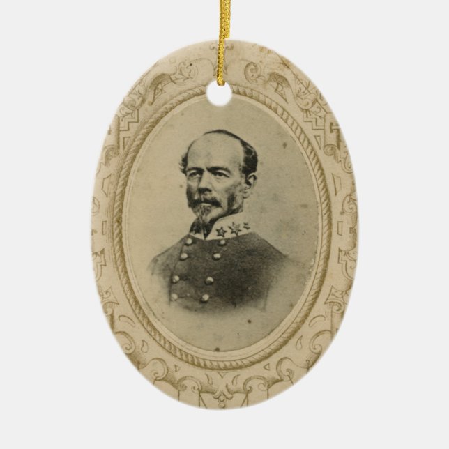 Joseph E. Johnston Ceramic Ornament (Front)