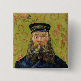 Joseph-Étienne Roulin (by Vincent van Gogh) 2 Inch Square Button