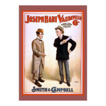 Joseph Hart Vaudeville Co Theatre Poster