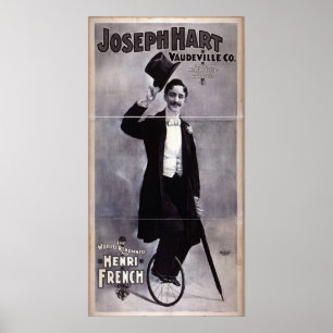Joseph Hart Vaudeville, 'Henry French' Retro Poster