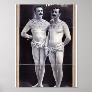 Joseph Hart Vaudeville, 'The Vanaukens' Retro Thea Poster