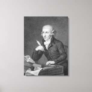 Joseph Haydn engraved by Schiavonnetti, 1792 Canvas Print
