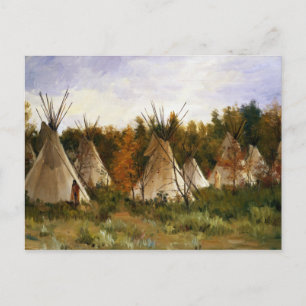 Joseph Henry Sharp The Summer Camp Postcard