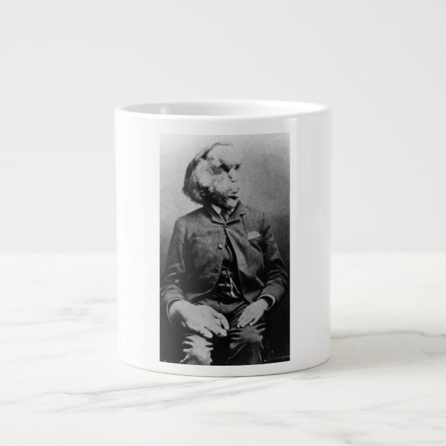 Joseph "John" Merrick The Elephant Man from 1889 Large Coffee Mug (Front)