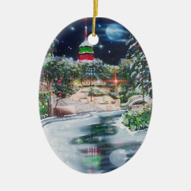 Joseph-Jubilate in Lights-San Antonio Ceramic Ornament (Front)