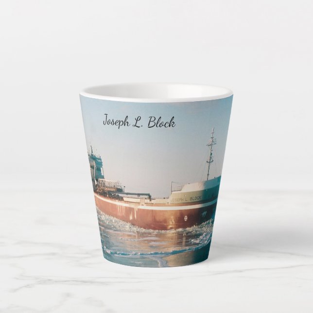 Joseph L. Block latte mug (Front)