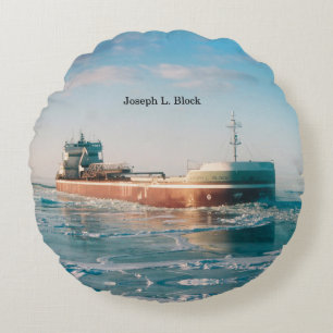 Joseph L. Block round pillow