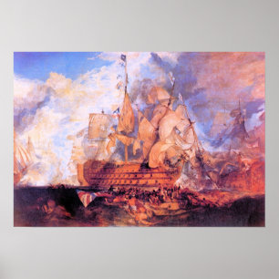 Joseph Mallord Turner - Battle of Trafalgar 2 Poster