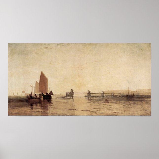 Joseph Mallord Turner - Chain pier, Brighton Poster (Front)