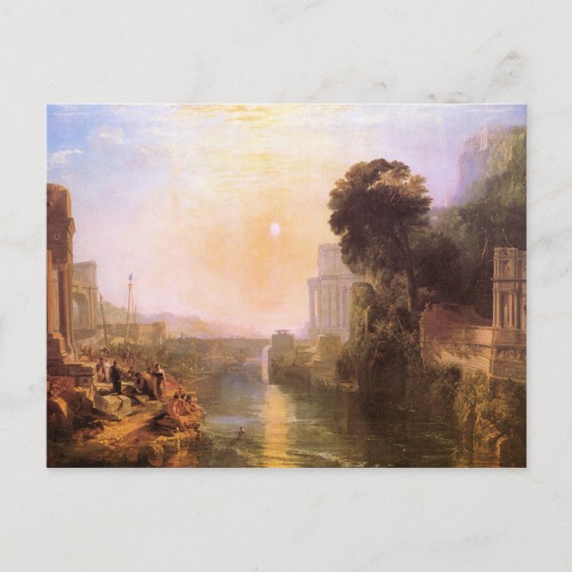 Joseph Mallord Turner - Rise and fall of Carthage Postcard (Front)