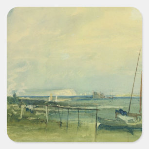 Joseph Mallord William Turner   Coast Scene with W Square Sticker