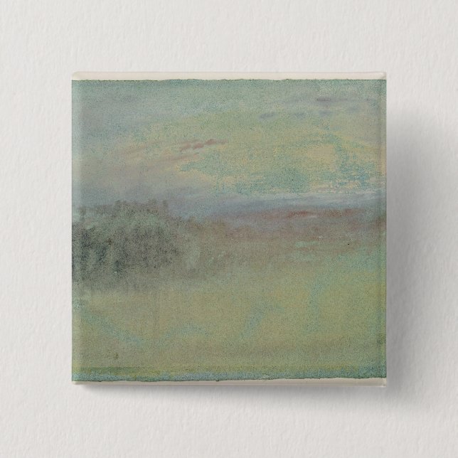 Joseph Mallord William Turner | Coastal scene. c.1 2 Inch Square Button (Front)