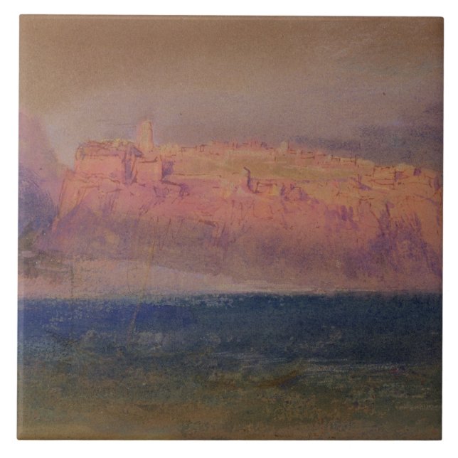 Joseph Mallord William Turner | Corsica, (Monaco?) Tile (Front)